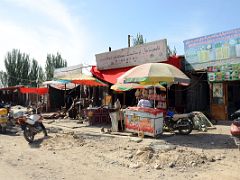 15 Roadside Shops In Karghilik Yecheng At The Junction Of China National Highways 315 And G219